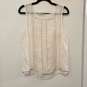 Veronica Beard Silk Textured Sleeveless Blouse